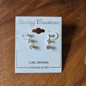 Sterling CZ Earrings